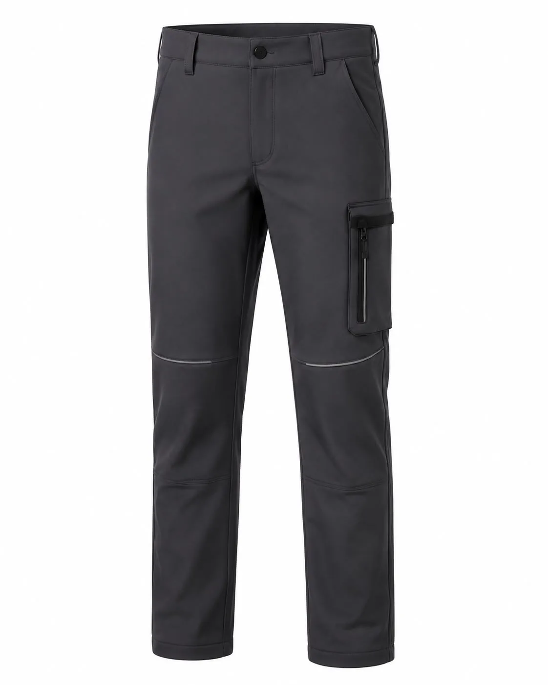 Antrasit Fermuarlı Cepli Softshell Pantolon ürün görseli