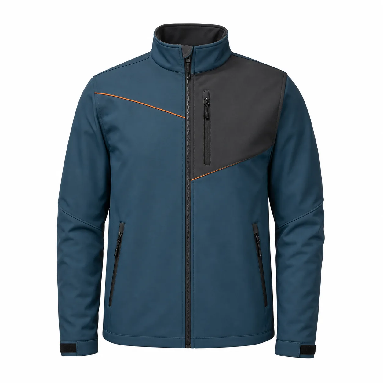 Petrol Antrasit Asimetrik Softshell Mont ürün görseli