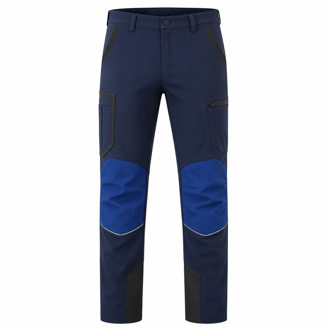 Lacivert Saks Diz Takviyeli Softshell Pantolon ürün görseli