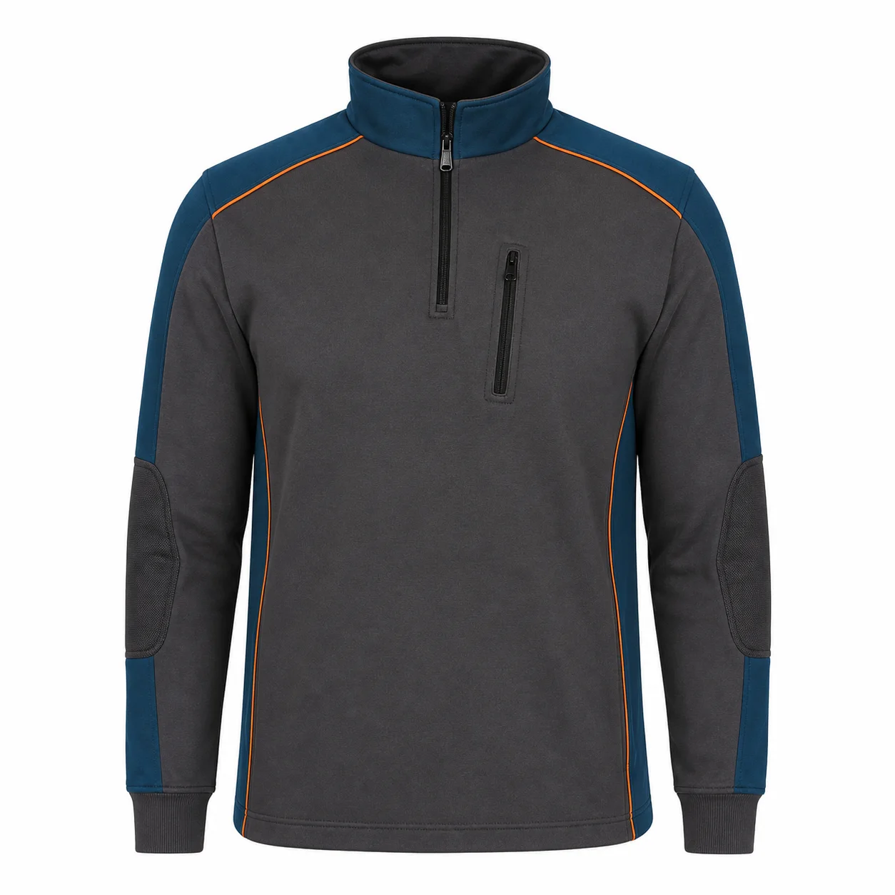 Grafit Petrol Yarım Fermuarlı Teknik Sweatshirt ürün görseli