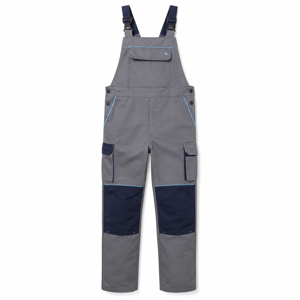KT-TL-023 Taş Gri Lacivert Bahçıvan Tulumu